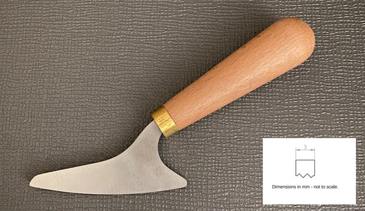 100mm x 3mm Flat Rounded Corner Tuckpointing Iron